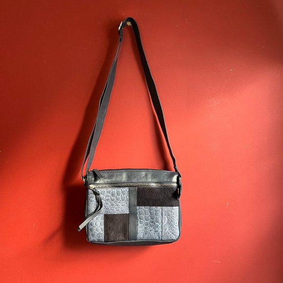 Great American Leatherworks Handbags - Great American Leather Works Patchwork Shoulder Bag